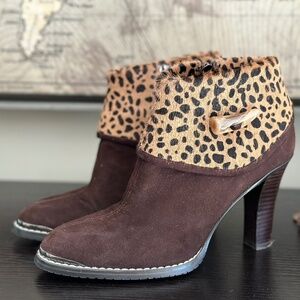Donald J Pliner Antonia Expresso Suede Heels